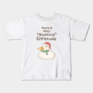 Have A Very Quacking Christmas Cute Duck Kids T-Shirt